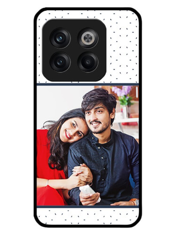Custom OnePlus 10T 5G Personalized Glass Phone Case - Premium Dot Design