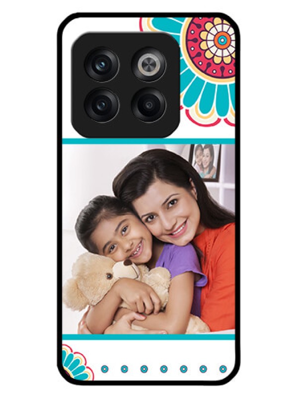 Custom OnePlus 10T 5G Custom Glass Phone Case - Flower Design