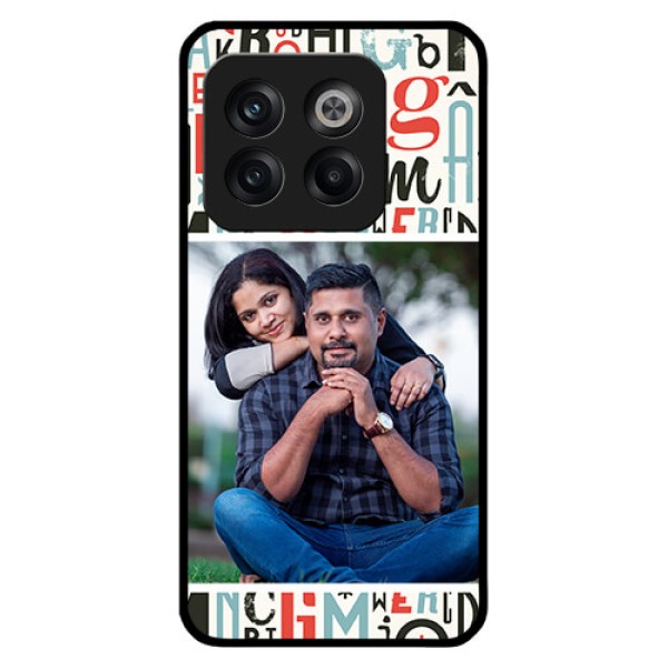 OnePlus 10T 5G Personalized Glass Phone Case - Alphabet Design