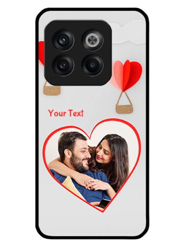 Custom OnePlus 10T 5G Custom Glass Mobile Case - Parachute Love Design