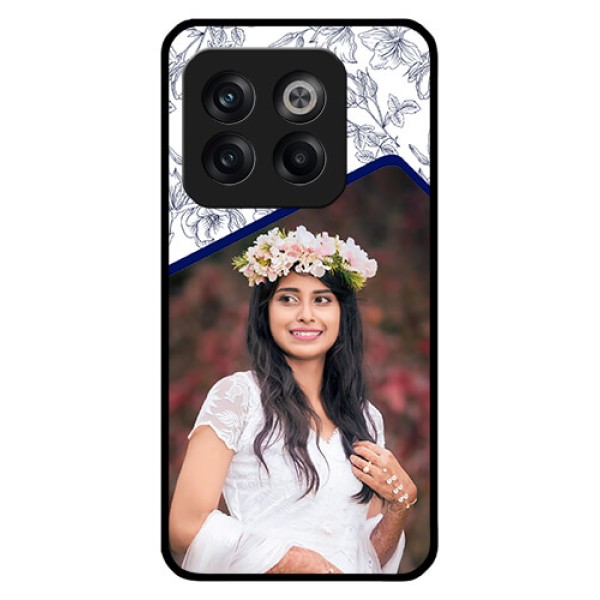 OnePlus 10T 5G Personalized Glass Phone Case - Premium Floral Design