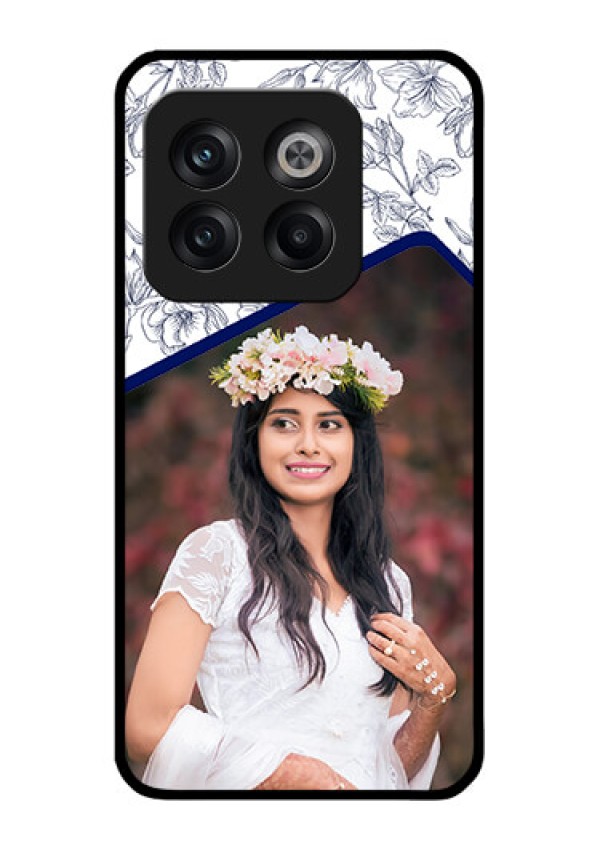 OnePlus 10T 5G Personalized Glass Phone Case - Premium Floral Design