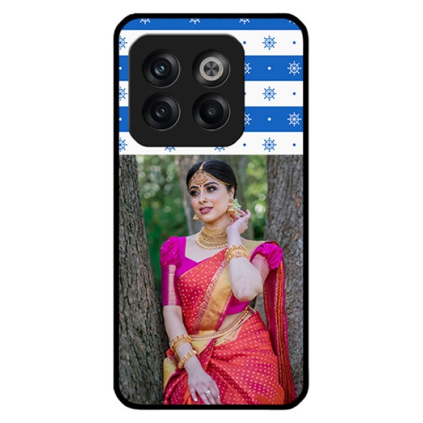 OnePlus 10T 5G Photo Printing on Glass Case - Snow Pattern Design