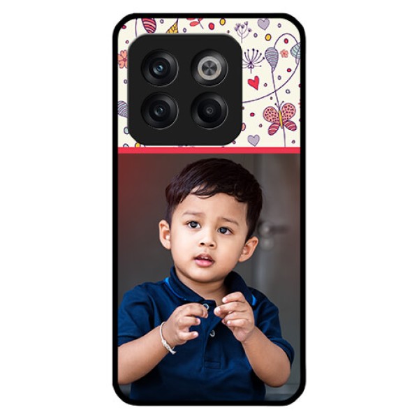 OnePlus 10T 5G Custom Glass Mobile Case - Premium Floral Design