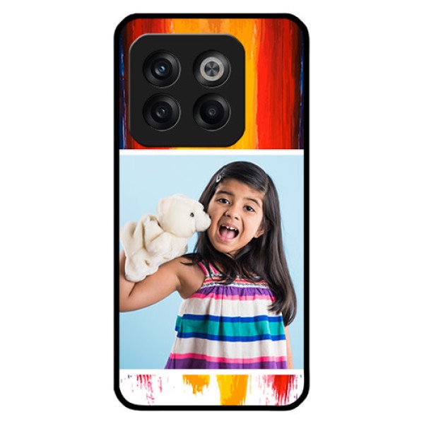 OnePlus 10T 5G Personalized Glass Phone Case - Multi Color Design