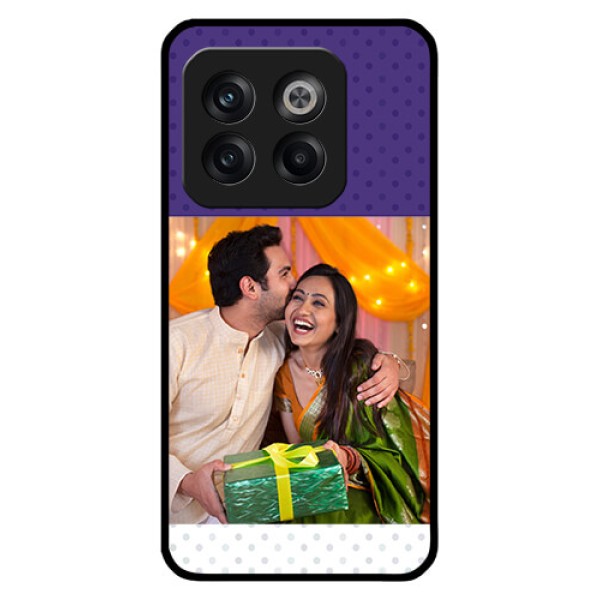 OnePlus 10T 5G Personalized Glass Phone Case - Violet Pattern Design OnePlus 10T 5G Personalized Glass Phone Case - Violet Pattern Design