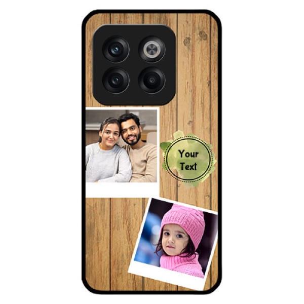 OnePlus 10T 5G Custom Glass Phone Case - Wooden Texture Design