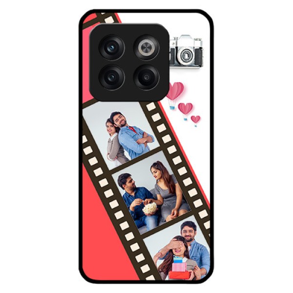 OnePlus 10T 5G Personalized Glass Phone Case - 3 Image Holder with Film Reel OnePlus 10T 5G Personalized Glass Phone Case - 3 Image Holder with Film Reel