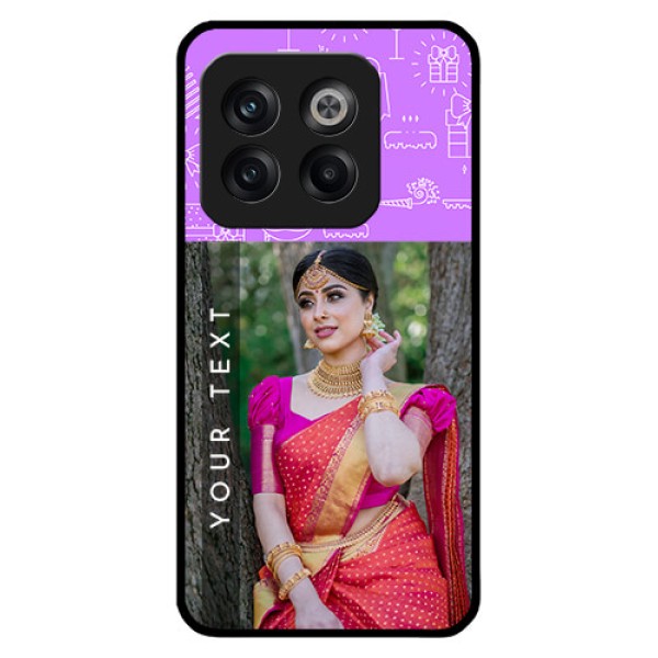 OnePlus 10T 5G Custom Glass Mobile Case - Birthday Icons Design