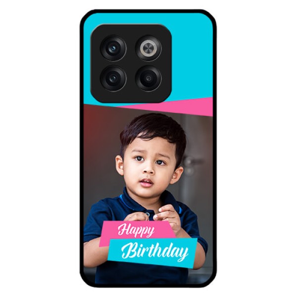 OnePlus 10T 5G Personalized Glass Phone Case - Image Holder with 2 Color Design
