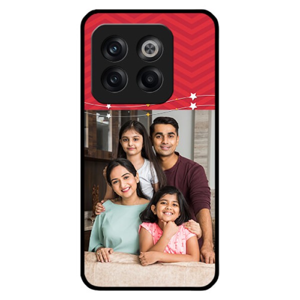 OnePlus 10T 5G Personalized Glass Phone Case - Happy Family Design