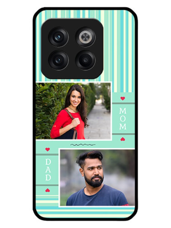 Custom OnePlus 10T 5G Custom Glass Phone Case - Mom & Dad Pic Design