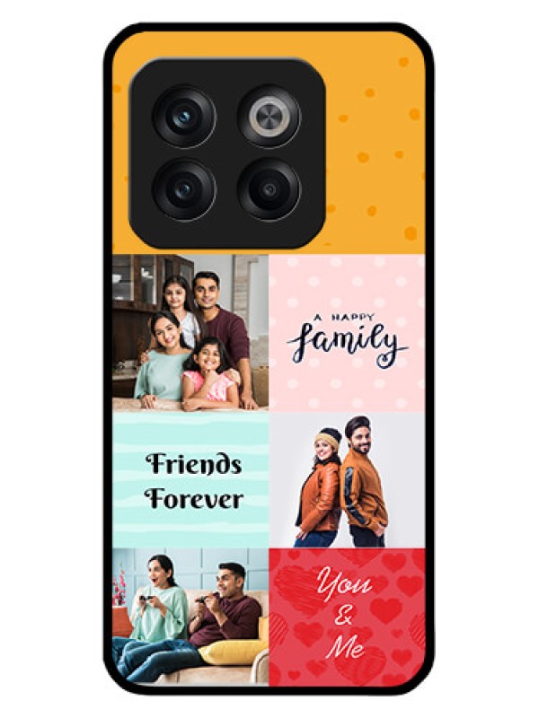 Custom OnePlus 10T 5G Personalized Glass Phone Case - Images with Quotes Design