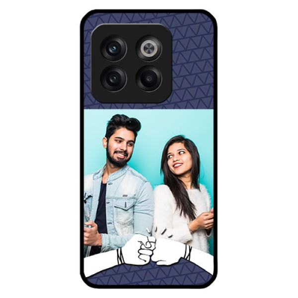 OnePlus 10T 5G Photo Printing on Glass Case - with Best Friends Design OnePlus 10T 5G Photo Printing on Glass Case - with Best Friends Design