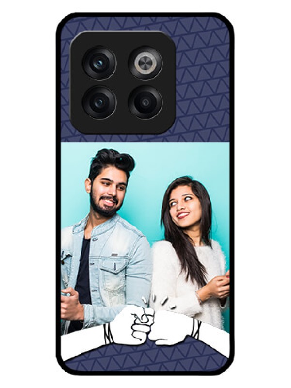 Custom OnePlus 10T 5G Photo Printing on Glass Case - with Best Friends Design