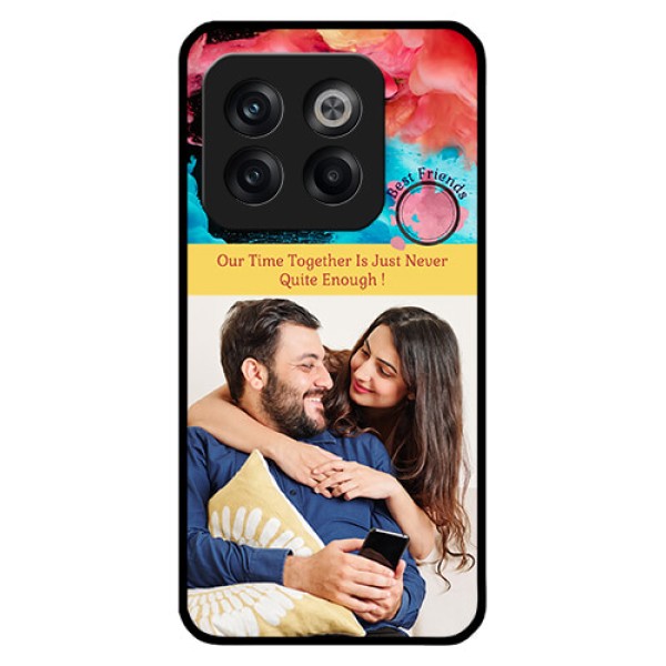 OnePlus 10T 5G Custom Glass Mobile Case - Quote with Acrylic Painting Design OnePlus 10T 5G Custom Glass Mobile Case - Quote with Acrylic Painting Design