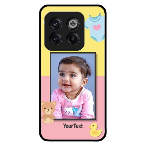 OnePlus 10T 5G Photo Printing on Glass Case - Kids 2 Color Design