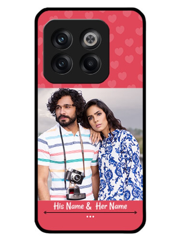 Custom OnePlus 10T 5G Photo Printing on Glass Case - Simple Love Design
