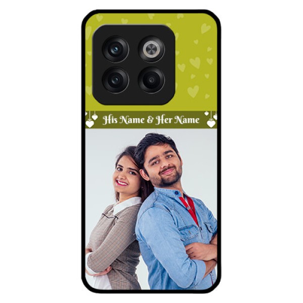 OnePlus 10T 5G Custom Glass Phone Case - You & Me Heart Design