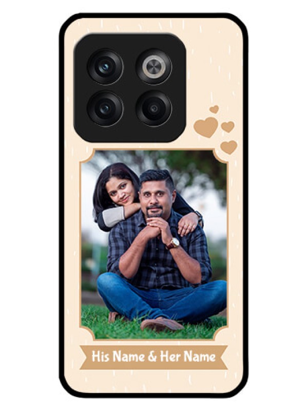 Custom OnePlus 10T 5G Custom Glass Phone Case - with confetti love design