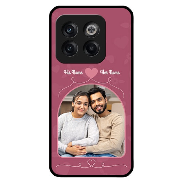 OnePlus 10T 5G Photo Printing on Glass Case - Love Floral Design