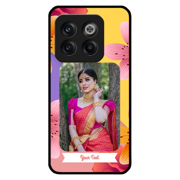 OnePlus 10T 5G Custom Glass Mobile Case - 3 Image With Vintage Floral Design OnePlus 10T 5G Custom Glass Mobile Case - 3 Image With Vintage Floral Design