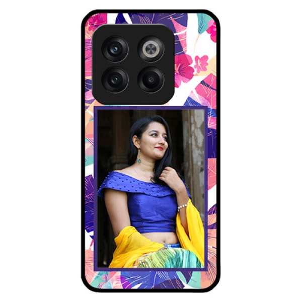 OnePlus 10T 5G Custom Glass Mobile Case - Abstract Floral Design OnePlus 10T 5G Custom Glass Mobile Case - Abstract Floral Design