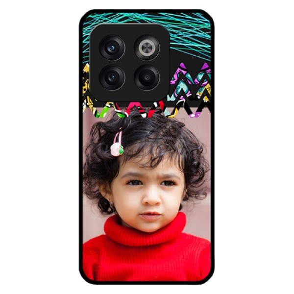 OnePlus 10T 5G Personalized Glass Phone Case - Neon Abstract Design