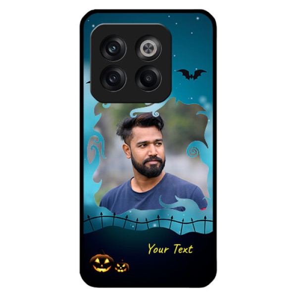 OnePlus 10T 5G Custom Glass Phone Case - Halloween frame design OnePlus 10T 5G Custom Glass Phone Case - Halloween frame design