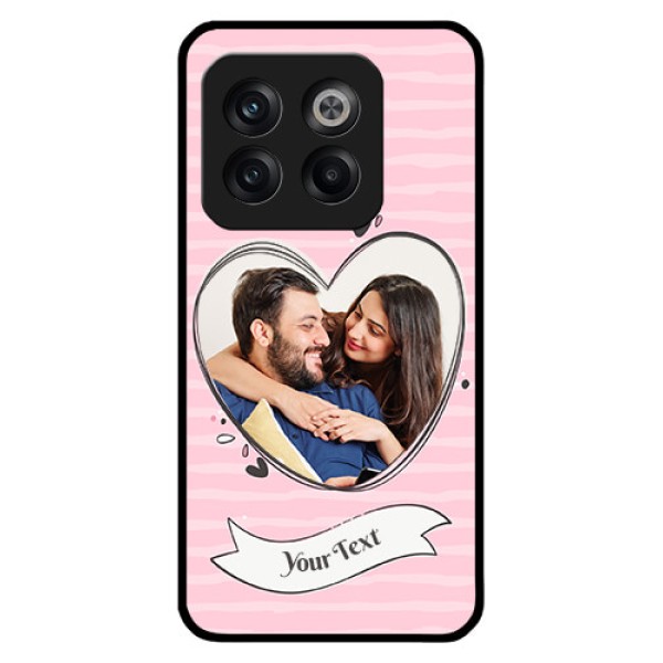 OnePlus 10T 5G Custom Glass Phone Case - Vintage Heart Design
