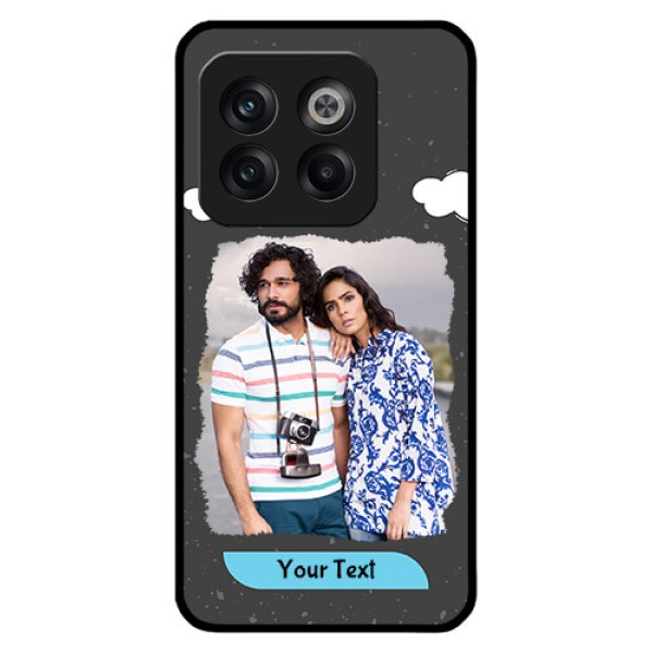 OnePlus 10T 5G Custom Glass Phone Case - Splashes with love doodles Design OnePlus 10T 5G Custom Glass Phone Case - Splashes with love doodles Design
