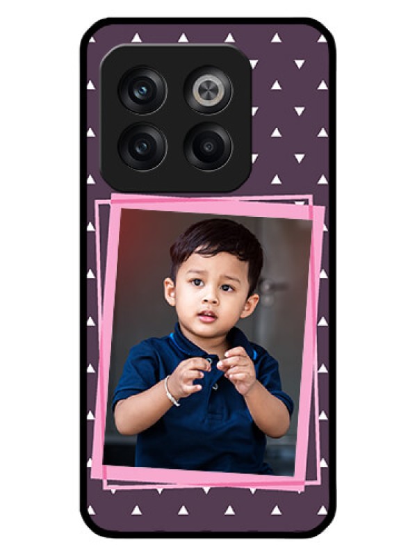 Custom OnePlus 10T 5G Custom Glass Mobile Case - Triangle Pattern Dotted Design