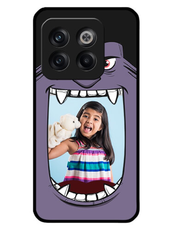 Custom OnePlus 10T 5G Custom Glass Phone Case - Angry Monster Design