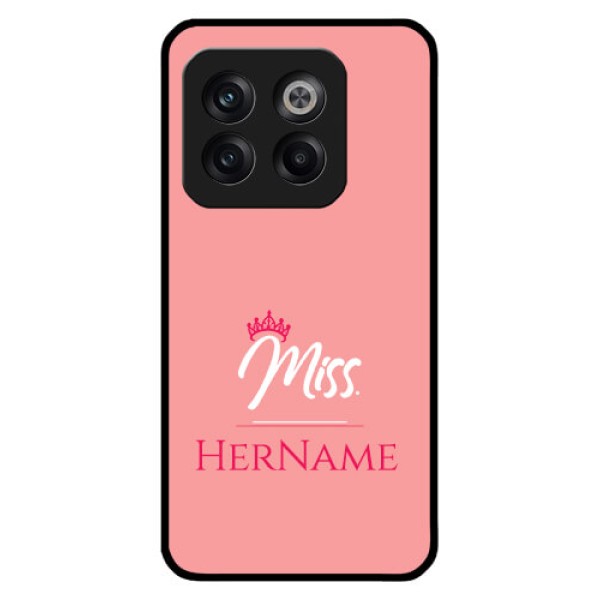 OnePlus 10T 5G Custom Glass Phone Case Mrs with Name