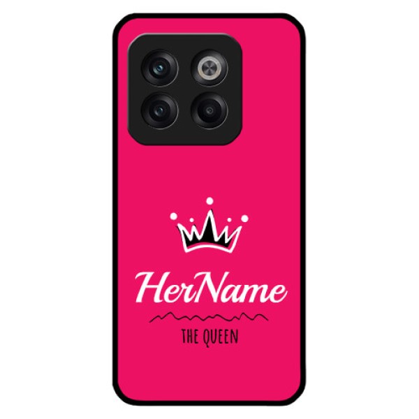 OnePlus 10T 5G Glass Phone Case Queen with Name OnePlus 10T 5G Glass Phone Case Queen with Name