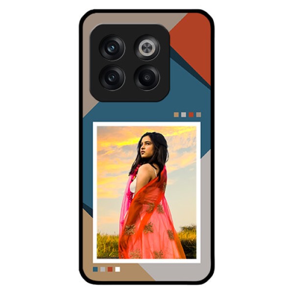OnePlus 10T 5G Personalized Glass Phone Case - Retro color pallet Design