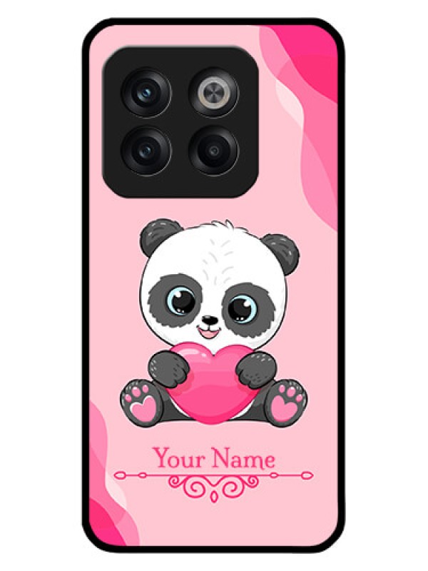Custom OnePlus 10T 5G Custom Glass Mobile Case - Cute Panda Design