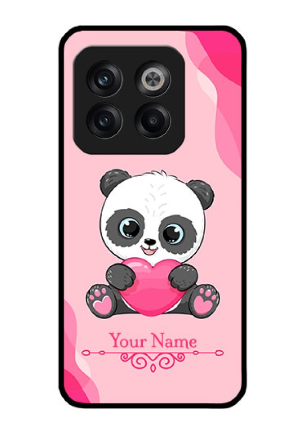 OnePlus 10T 5G Custom Glass Mobile Case - Cute Panda Design