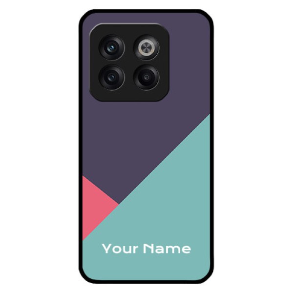 OnePlus 10T 5G Custom Glass Mobile Case - Tri Color abstract Design OnePlus 10T 5G Custom Glass Mobile Case - Tri Color abstract Design