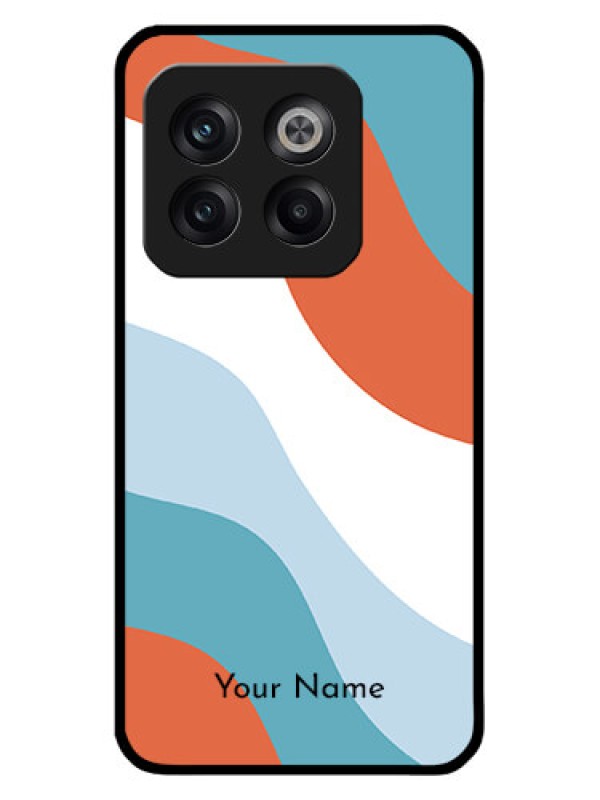 Custom OnePlus 10T 5G Custom Glass Mobile Case - coloured Waves Design