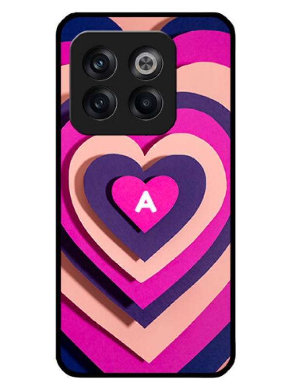 Custom OnePlus 10T 5G Custom Glass Mobile Case - Cute Heart Pattern Design