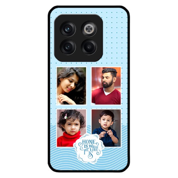 OnePlus 10T 5G Custom Glass Phone Case - Cute love quote with 4 pic upload Design OnePlus 10T 5G Custom Glass Phone Case - Cute love quote with 4 pic upload Design