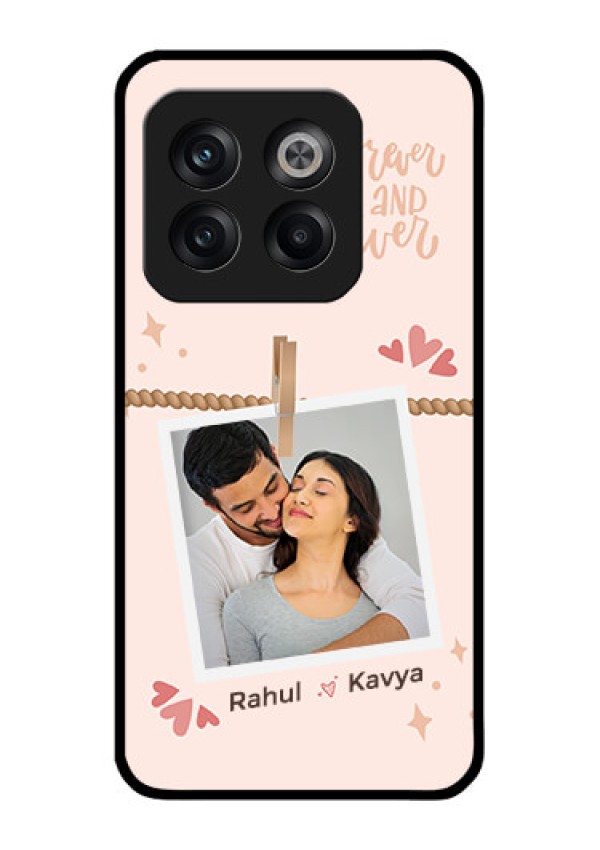 OnePlus 10T 5G Custom Glass Phone Case - Forever and ever love Design