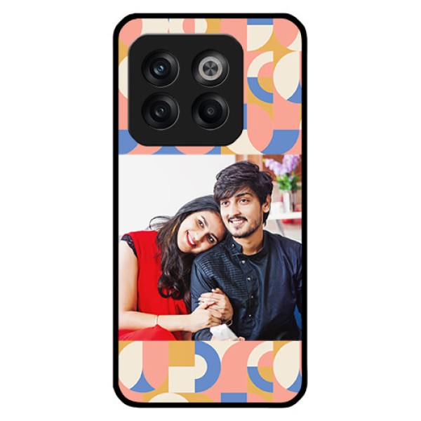 OnePlus 10T 5G Photo Printing on Glass Case - Semi-circle Maze Pattern Design OnePlus 10T 5G Photo Printing on Glass Case - Semi-circle Maze Pattern Design