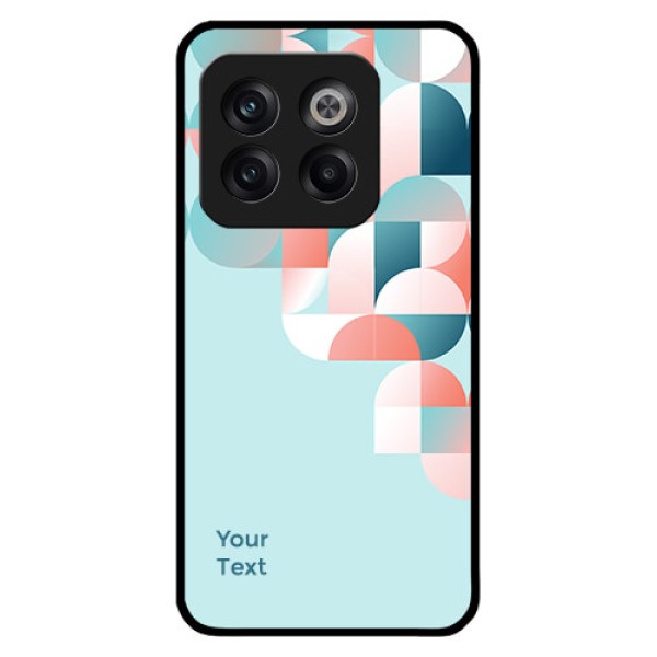 OnePlus 10T 5G Custom Glass Phone Case - Stylish Semi-circle Pattern Design OnePlus 10T 5G Custom Glass Phone Case - Stylish Semi-circle Pattern Design