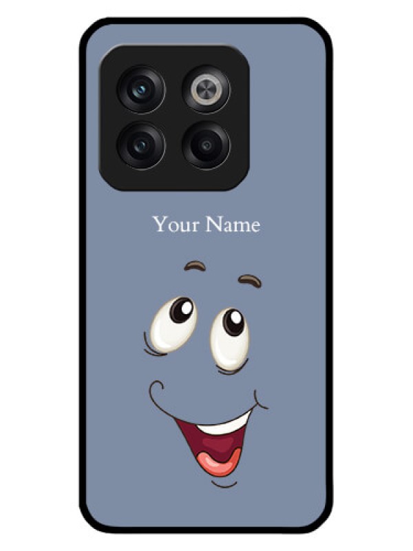 Custom OnePlus 10T 5G Photo Printing on Glass Case - Laughing Cartoon Face Design