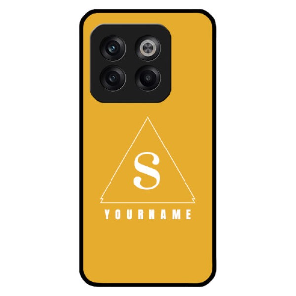 OnePlus 10T 5G Personalized Glass Phone Case - simple triangle Design OnePlus 10T 5G Personalized Glass Phone Case - simple triangle Design