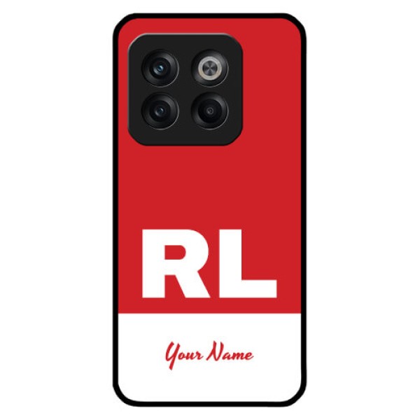 OnePlus 10T 5G Personalized Glass Phone Case - dual tone custom text Design OnePlus 10T 5G Personalized Glass Phone Case - dual tone custom text Design