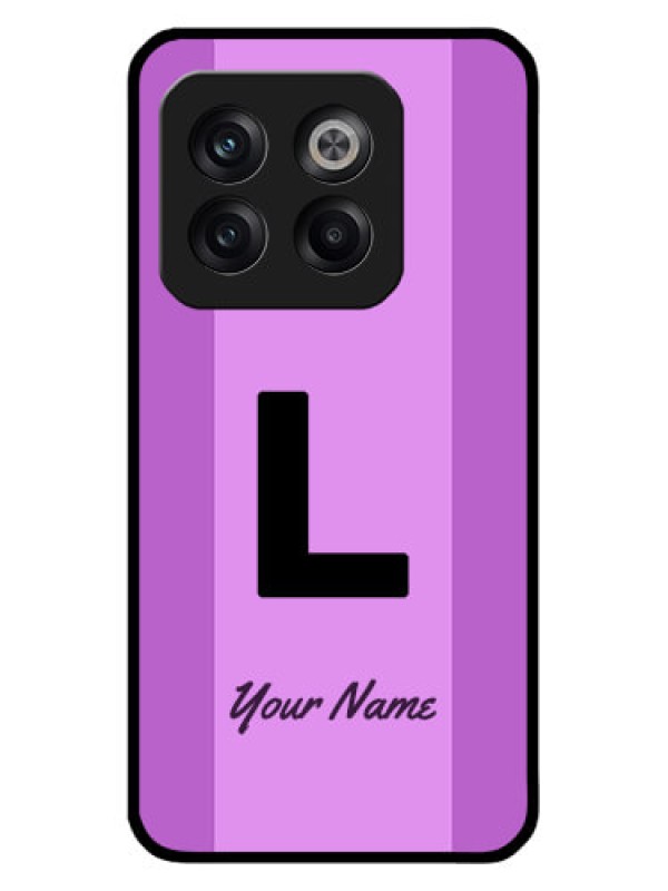 Custom OnePlus 10T 5G Custom Glass Phone Case - Tricolor custom text Design
