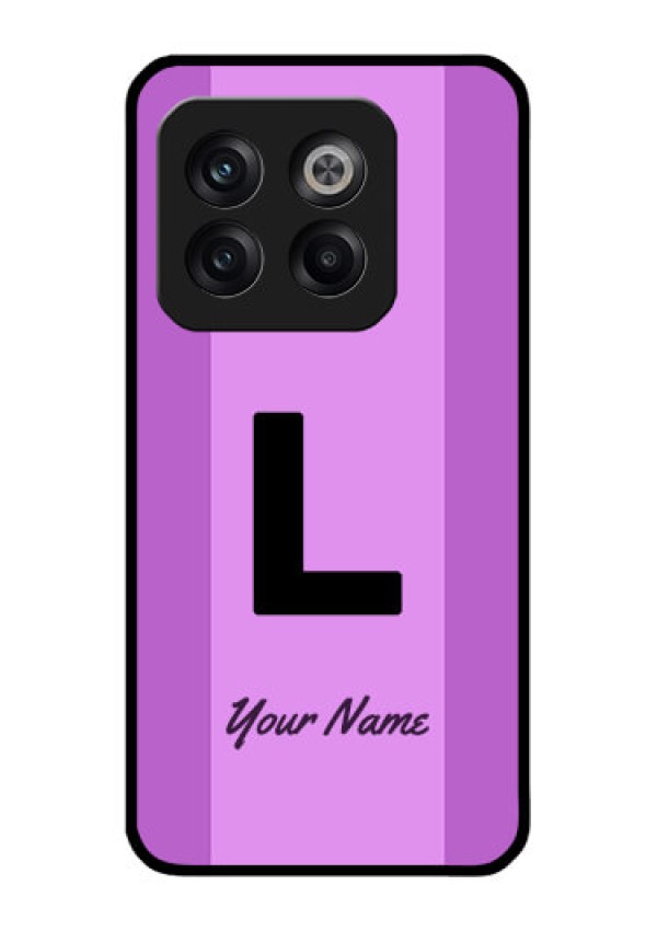 OnePlus 10T 5G Custom Glass Phone Case - Tricolor custom text Design